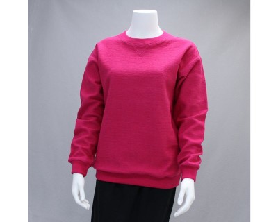 Wms Hobnail Crew Hot Pink